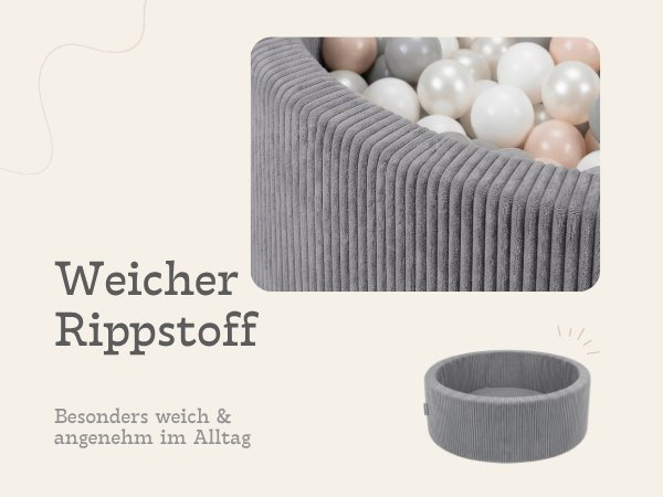 Stoffstruktur für ein Bällebad