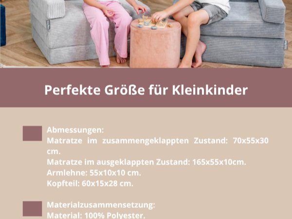 Korallenfarbener Kinderstuhl oder