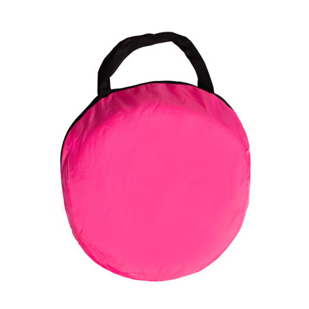 Baby Spielzelt mit Plastikbällen Bällebad Pop Up Zelt Kugelbad Kinder, Pink: Puderrosa-Perle-Transparent