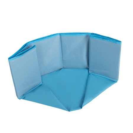 Faltbare Bällebad mit Bälle für Kinder Haustiere Spielbad, Blau: Babyblau/ Puderrosa/ Perle