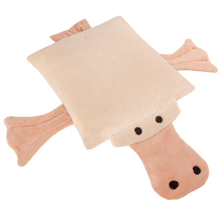 KiddyMoon Tierisches Soft-Kissen, Beige