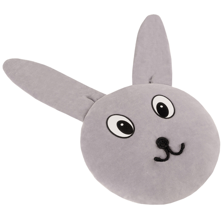 KiddyMoon Tierisches Soft-Kissen, Grau