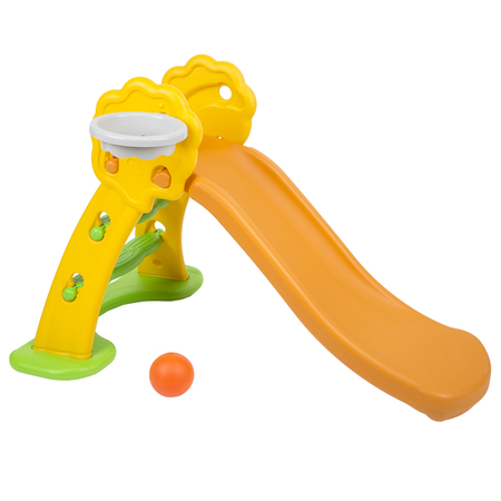 Kinderrutsche mit Leiter SL-001, Orange-Gelb-Grün
