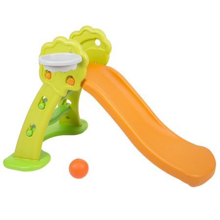 Kinderrutsche mit Leiter SL-001, Orange-Grün-Grün