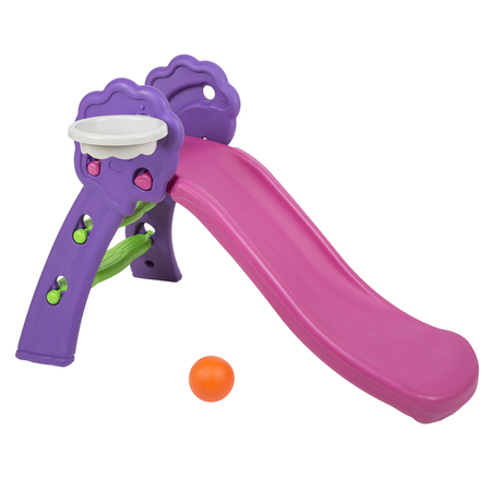 Kinderrutsche mit Leiter SL-001A, Pink-Violett-Grün