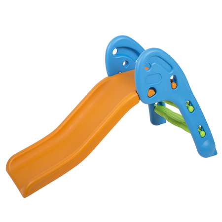 Kinderrutsche mit Leiter SL-002, Orange-Blau-Grün