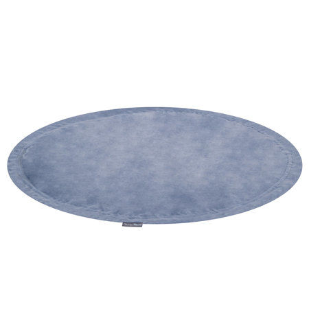 MW-105V-51 KiddyMoon Matte und Sack für Balle und Spielzeuge 2in1 mit Kordelzug, Eisblau