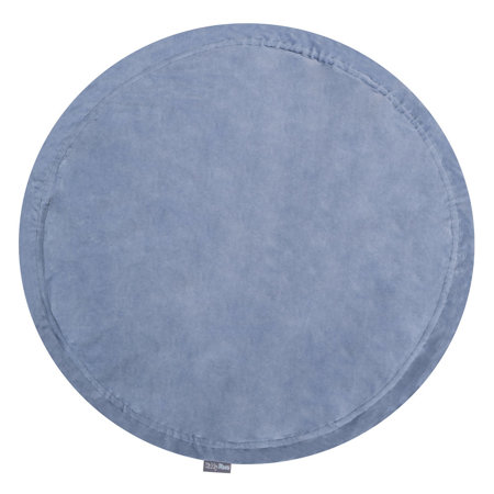 MW-105V-51 KiddyMoon Matte und Sack für Balle und Spielzeuge 2in1 mit Kordelzug, Eisblau