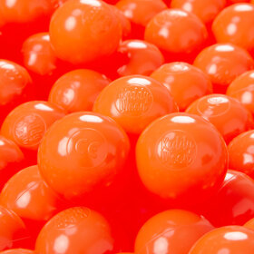 KiddyMoon Kinder Bälle für Bällebad Baby Plastikbälle Spielbälle 6cm Made in EU, Orange