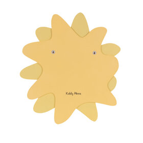 KiddyMoon Kinderzimmer Wanddeko aus Holz, Sonne: Gelb