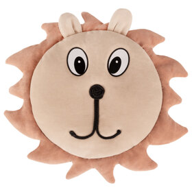 KiddyMoon Tierisches Soft-Kissen, Beige