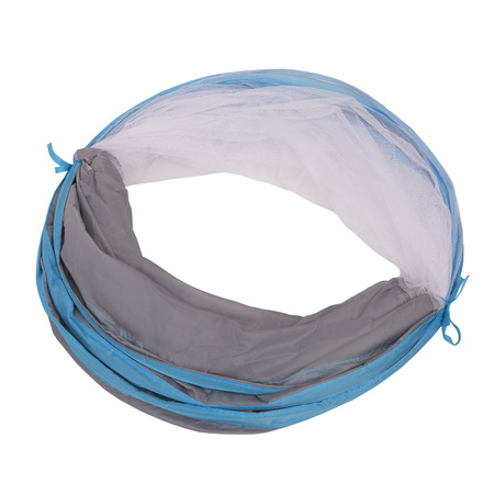 Pop-Up Tunnel Für Kinder Faltbarer Spieltunnel Leicht Und Flexibel Krabbeltunnel Ideal Für Drinnen Und Draußen Einfacher Aufbau Langlebig Sicher, grau-blau:gelb/grün/blau/rot/orange, 100 Bälle
