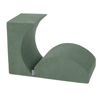 KiddyMoon Spielplatz aus Schaumstoff Rampe/Kopfteil, waldgrün, Multi-Größe