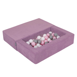 KiddyMoon Kindersofa und Bällen Für Kinder Weiches Schaumstoff-Sofa Leich Modulares Sofa Vielseitig Abnehmbarer Bezug Perfekt für Spiel Lernen und Entspannung, , Sofa + 100 Bälle