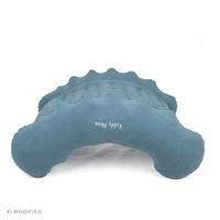 KiddyMoon Sensorischer Stuhl Rocker Für Kinder Sensorische Wippe Mit Pumpe, hellblau, L