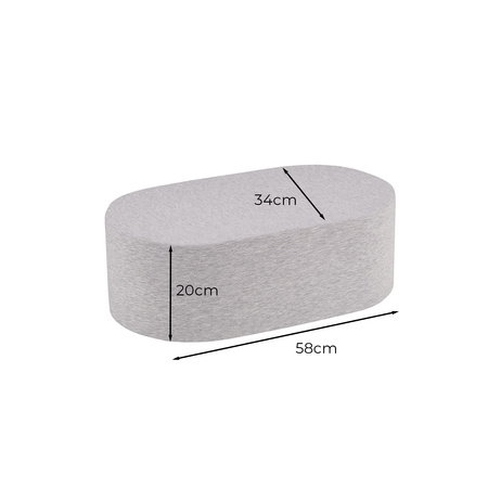 KiddyMoon Schaumstoff Kindersitz Montessori-Spielzeug Schaum spielzeug Weiche Kindermöbel und viel Spaß für Kinder Babys Sessel, Hergestellt in der EU, Hellgrau, Tisch