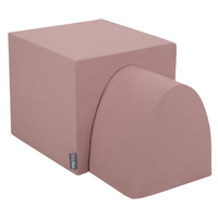 KiddyMoon Spielplatz aus Schaumstoff Hügel/Tunnel Hindernisläufen, erikafarben, Multi-Größe