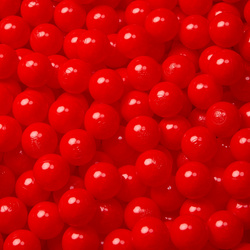KiddyMoon Kinder Bälle für Bällebad Baby Plastikbälle Spielbälle ∅6cm Made in EU, rot, 300 Bälle/6cm