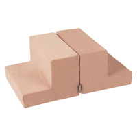 KiddyMoon Spielplatz aus Schaumstoff Stüfchen/Stüfchen, wüstenrosa, Multi-Größe