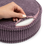 KiddyMoon 3-Teilige Schaumstoff Elements für Kinder Kinderzimmer-Accessoire, beżowy-brązowy-fioletowy