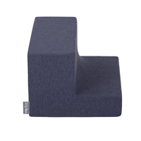 KiddyMoon Spielplatz aus Schaumstoff mit Quadrat Bällebad Ballgruben für Babys Spielbad Hindernisläufen, Hergestellt in der EU, dunkelblau:hellgrün/orange/türkis/blau/bblue/gelb, Bällebad (200 Bälle) + Stüfchen