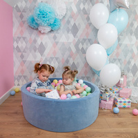 KiddyMoon Kinder Bälle für Bällebad Baby Spielbälle Plastikbälle ∅7cm Made in EU, ciemny turkus-pastelowy niebieski-pastelowy żółty-biały
