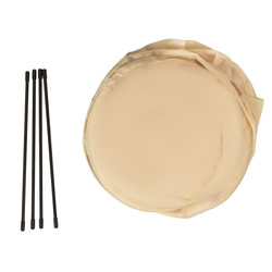 NK-200X Faltbarer Laufstall Bällepool für Kinder mit Bälle Pop-Up Laufgitter, hellbeige:pastellbeige/weiß/grau, 400 Bälle