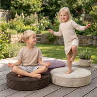 KiddyMoon 3-Teilige Schaumstoff Elements für Kinder Kinderzimmer-Accessoire, beige/braun/violett, Lx3