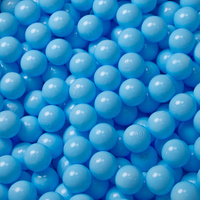 KiddyMoon Kinder Bälle für Bällebad Baby Plastikbälle Spielbälle ∅6cm Made in EU, baby blau, 200 Bälle/6cm