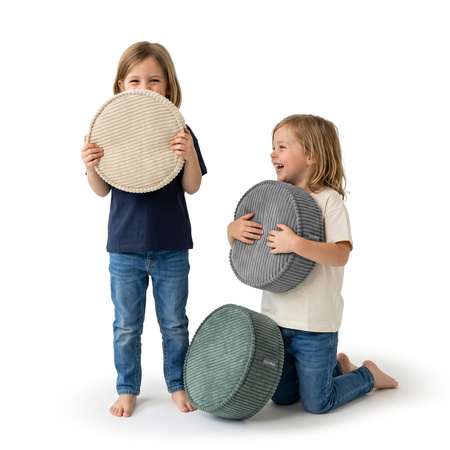 KiddyMoon 3-Teilige Schaumstoff Elements für Kinder Kinderzimmer-Accessoire, grün/beige/dunkelgrau, Sx3