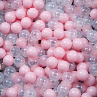 Baby Spielzelt Mit Plastikbällen Für Kinder Leicht und Kompakt ideal für Drinnen Und Draußen Fördert Sensorische Integration Schneller Aufbau, pink:puderrosa-transparent, 300 Bällen