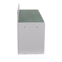 KiddyMoon Sitzbank mit Sitzfläche für Kinder Multifunktional Kindermöbel zum Sitzen Aufbewahrung Spielzeug Kind, Grau/Waldgrün, UNI