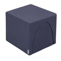 KiddyMoon Spielplatz aus Schaumstoff Hügel/Tunnel Hindernisläufen, dunkelblau, Multi-Größe