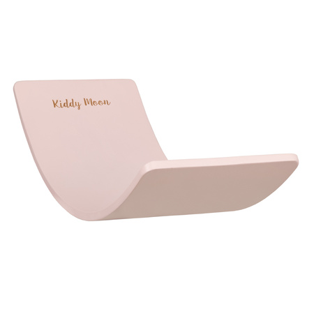 KiddyMoon Balance Board aus Holz für Kinder, Babys Montessori Spielzeug, Gleichgewicht, Balancieren Babys Holzspielzeug, Balancebrett Wackelbrett Gleichgewicht, Pink, Brett