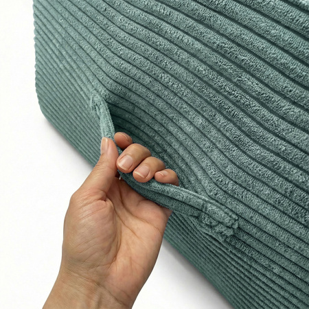 KiddyMoon Hüpfpolster für Kinder Hüpfmatratze Kindertrampolin für Zuhause Turnmatte Matratze zum Hüpfen Abnehmbarer Bezug Waschbar, Grün, Hüpfpolster