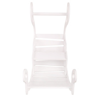 KiddyMoon Rocker Bogen Wippe aus Holz für Kinder, Kletterbogen Holz Wippe Babys Wippe, Holzbogen, Holzspielzeug Montessori Spielzeug, Modell WR-001, Weiß, 90,6x39x69 cm