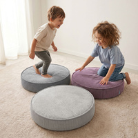 KiddyMoon 3-Teilige Schaumstoff Elements für Kinder Kinderzimmer-Accessoire, dunkelgrau/violett/hellgrau, Lx3