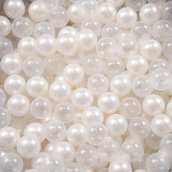 Baby Spielzelt Mit Plastikbällen Für Kinder Leicht und Kompakt ideal für Drinnen Und Draußen Fördert Sensorische Integration Schneller Aufbau, blau:perle-transparent, 200 Stück