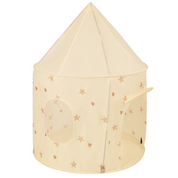Kinderzelt Spielzelte in Pavillonform Für Kinder Leicht Aufzubauen Tragbar Spielhaus Perfekt Für Drinnen Und Draußen, hellbeige: pastellbeige/pastellgelb/weiß/miinze/puderrosa, 400 Bälle