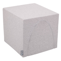 KiddyMoon Spielplatz aus Schaumstoff Hügel/Tunnel Hindernisläufen, hellgrau, Multi-Größe