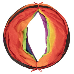 Pop-Up Tunnel Für Kinder Faltbarer Spieltunnel Leicht Und Flexibel Krabbeltunnel Ideal Für Drinnen Und Draußen Einfacher Aufbau Langlebig Sicher, mehrfarbig:mint/gelb/grün/blau/rot/orange, 400 Bälle