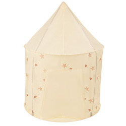 Kinderzelt Spielzelte in Pavillonform Für Kinder Leicht Aufzubauen Tragbar Spielhaus Perfekt Für Drinnen Und Draußen, hellbeige: pastellbeige/weiß/perle, 100 Bälle