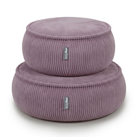KiddyMoon Kinderpouf aus Schaumstoff mit abnehmbarem Bezug, violett, M