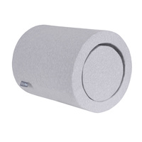 KiddyMoon Spielplatz Aus Schaumstoff Mit Samt Rund Bällebad Ballgruben Für Babys Spielbad Hindernisläufen, Hergestellt In Der EU, hellgrau, Fass/Nackenrolle