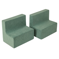 KiddyMoon Spielplatz aus Schaumstoff Stüfchen/Stüfchen, waldgrün, Multi-Größe