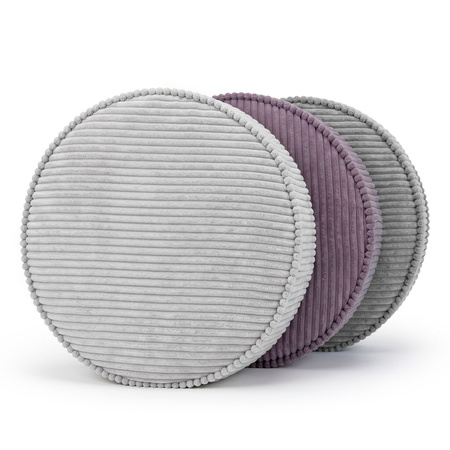 KiddyMoon 3-Teilige Schaumstoff Elements für Kinder Kinderzimmer-Accessoire, dunkelgrau/violett/hellgrau, Mx3