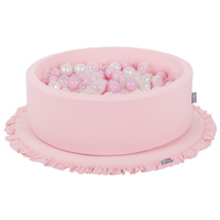 KiddyMoon Spielmatte für Kinder Aus Schaumstoff Montessori Weiche Kindermatte Babymatte Baby Spieldecke Krabbelmatte Schaumstoffmatte Spielzeug Teppich, Hergestellt In EU, rosa, XL