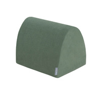 KiddyMoon Spielplatz Velvet Aus Schaumstoff Mit Samt Rund Bällebad Ballgruben Für Babys Spielbad Hindernisläufen, Hergestellt In Der EU, waldgrün: pastellbeige/weiß/minze, Bällebad (200 Bälle) + Version 3