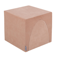 KiddyMoon Spielplatz Velvet Aus Schaumstoff Für Babys Hindernisläufen, Hergestellt In Der EU, wüstenrosa, Multi-Größe