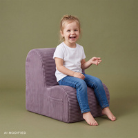 KiddyMoon KM-FT-CLOUD Möbel Sessel, violett